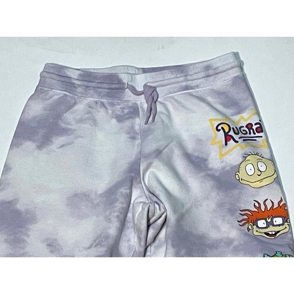 Nickelodeon Rugrats jogger sweatpants womens XS 23 x 26 117508 tye dye purple - Picture 2 of 11